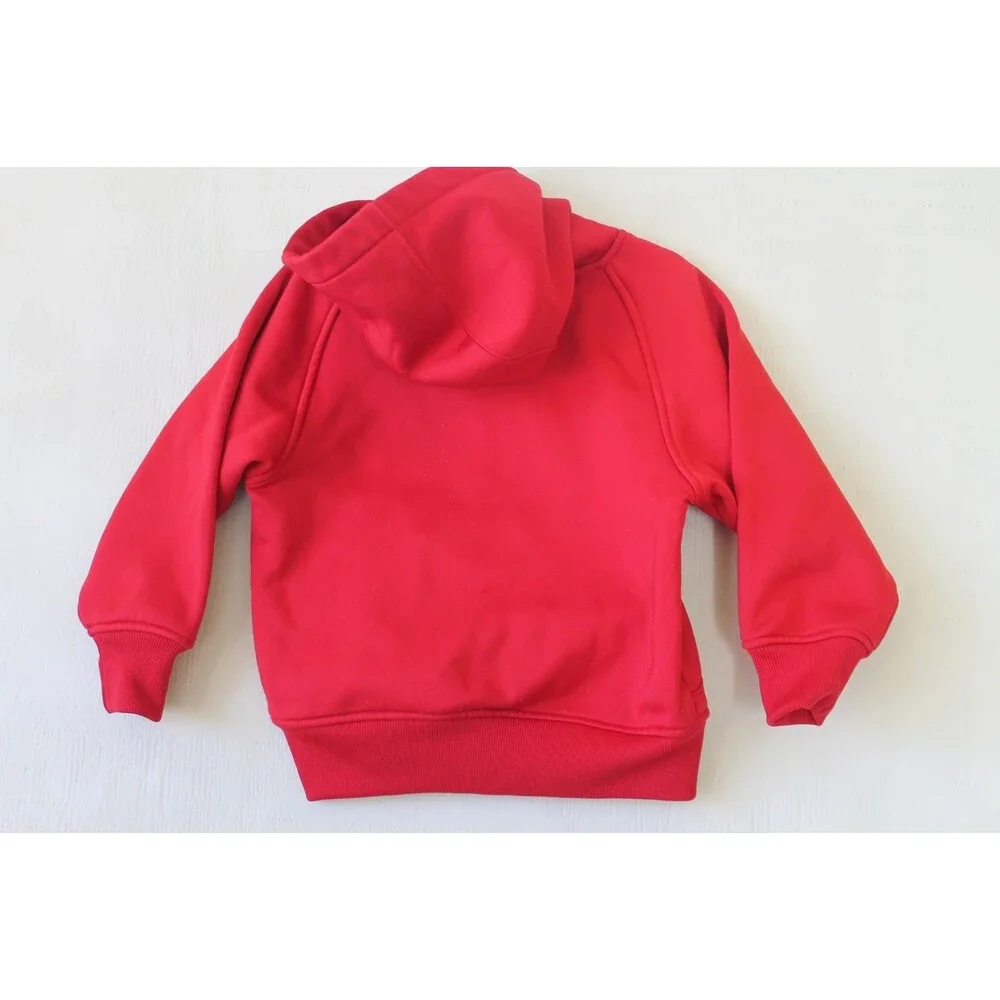 Adidas Wisconsin Badgers Hoodie Boys Medium 5/6 Red White Pullover